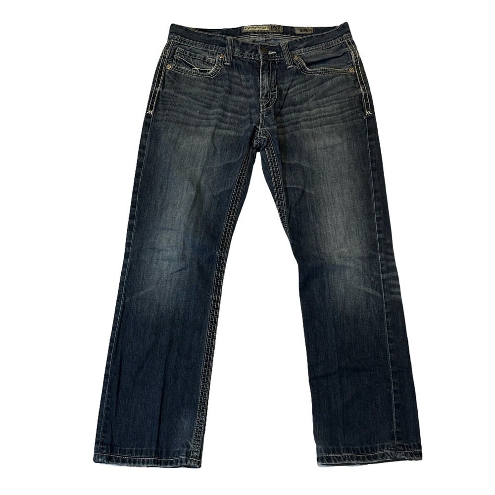 Buckle mens 33x30 Carter straight fit cotton denim blue jeans